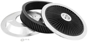 Spectre ExtraFlow HPR Air Cleaner Assembly 14in. x 3in. - Black Spectre Air Filters - Universal Fit