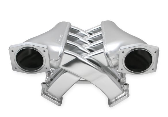 Sniper EFI Fabricated Intake Manifold Dual Plenum 92mm LS3/L92, Rail Kit - Slvr 822201