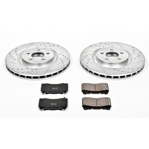 Power Stop 07-14 Ford Mustang Front Z23 Evolution Sport Brake Kit PowerStop Brake Kits - Performance D&S
