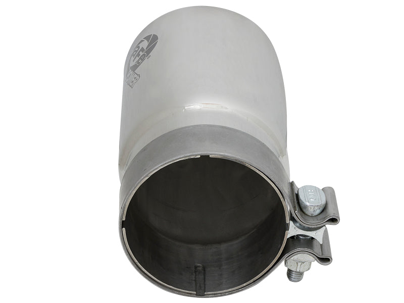 aFe MACH Force-Xp Universal Exhaust Tip 3-1/2 IN Inlet x 4 IN Outlet x 7 IN Polished Right Side Exit aFe Tips