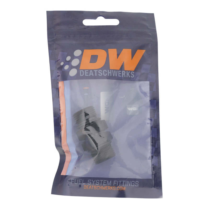 DeatschWerks 8AN ORB Male to 8AN ORB Male Swivel Adapter - Anodized Matte Black DeatschWerks Fittings
