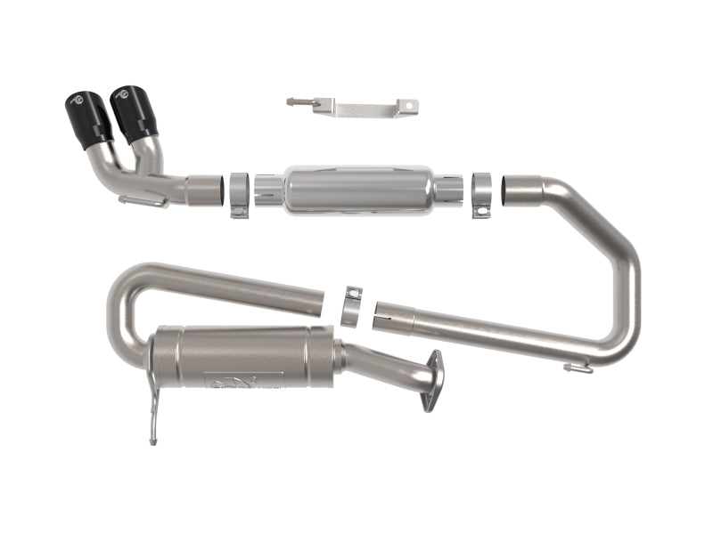 aFe 18-21 Suzuki Jimny Takeda 2-1/4in. 304 SS Cat-Back Exhaust w/ Blk Tip aFe Catback