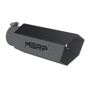 MBRP Universal Hex Tip 4in Inlet 16in Length w/o Logo - Black Coated MBRP Tips