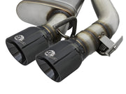 aFe MACHForce XP 3in 304 SS Axle-Back Exhaust Dual Exhaust (NPP) w/ Black Tips 16-17 Camaro SS V8 aFe Axle Back