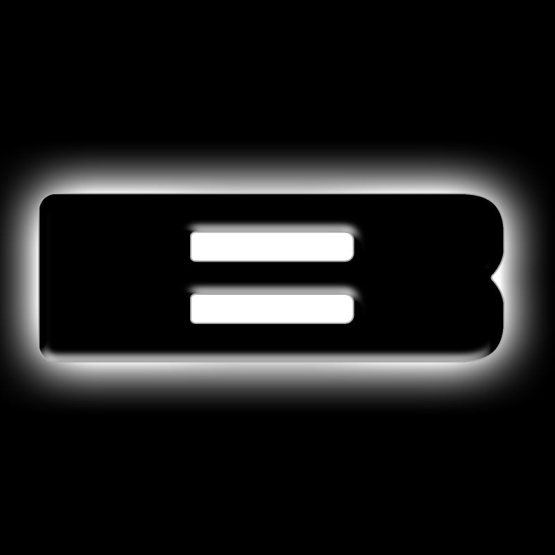 ORACLE Lighting Universal Illuminated LED Letter Badges - Matte Blk Surface Finish - B ORACLE Lighting Light Accessories and Wiring
