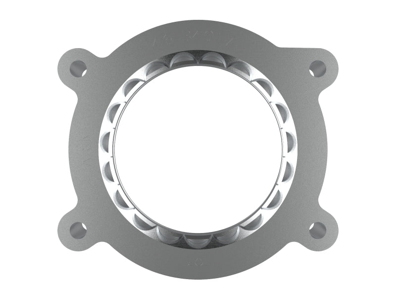 aFe 2020 Vette C8 Silver Bullet Aluminum Throttle Body Spacer Works w/ Factory Intake Only - Silver aFe Throttle Body Spacers