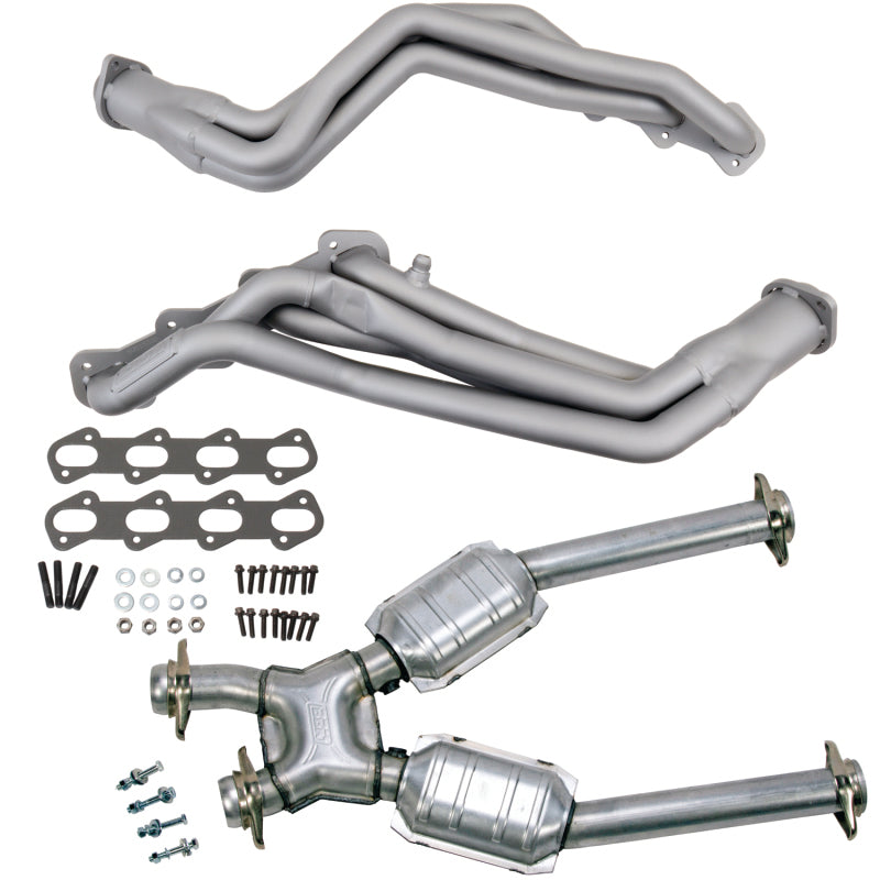 BBK 99-04 Ford Mustang Cobra/Mach1 1-5/8 Long Tube Headers w/High Flow Catted X-Pipe (Ti Ceramic) BBK Headers & Manifolds