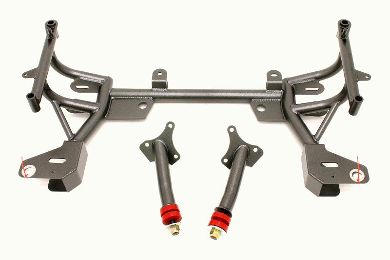 BMR 93-02 F-Body K-Member w/ Turbo SBC/BBC Motor Mounts and STD. Rack Mounts - Black Hammertone BMR Suspension Crossmembers