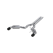 MBRP 15-17 Ford Mustang GT 5L(Coupe) 3in Catback Dual Split Rear w/ 4.5in Carbon Fiber Tips (Street) MBRP Catback