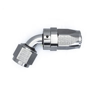 DeatschWerks 8 AN Female Flare Swivel 60-degree Hose End CPE - Anodized DW Titanium DeatschWerks Fittings