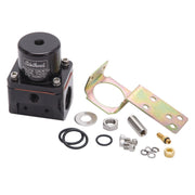 Edelbrock Fuel Pressure Regulator Carbureted 180 GPH 5-10 PSI -10 In/Out -6 Return Black Edelbrock Fuel Pressure Regulators