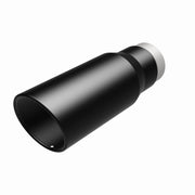MagnaFlow Tip Stainless Black Coated Single Wall Round Single Outlet 5in Dia 3.5in Inlet 14.5in L Magnaflow Catalytic Converter Universal