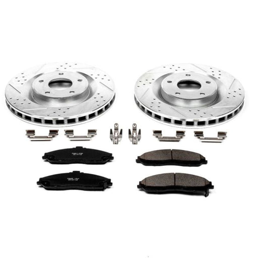 Power Stop 05-07 Cadillac XLR Front Z23 Evolution Sport Brake Kit PowerStop Brake Kits - Performance D&S