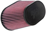 K&N Universal Clamp-On Air Filter 7in x 5-3/16in Flange 10in x 6-1/4in B 6-3/4in x 4-1/2in T 8in H K&N Engineering Air Filters - Universal Fit