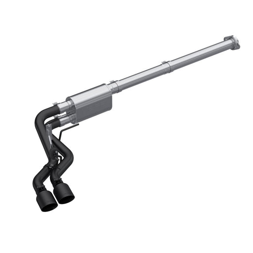 MBRP 2021 Ford F-150 2.7L EcoBoost / 3.5L EcoBoost / 5.0L 3in Cat Back Single Side Exit Black MBRP Catback