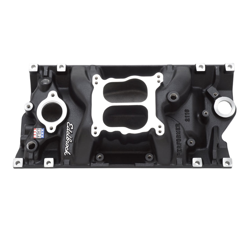 Performer Intake Manifold for Small-Block Chevy w/Vortec Heads, Black Finish EDELBROCK Autoparts