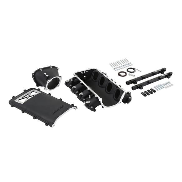 Holley Ultra Lo-Ram Manifold Kit and Port Injection Fuel Rails - GM Gen V LT 300-719BK HOLLEY EFI Autoparts
