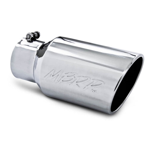 MBRP Universal Tip 6 O.D. Angled Rolled End 4 inlet 12 length MBRP Steel Tubing