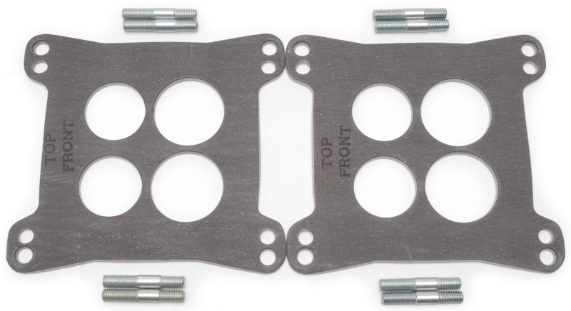 Edelbrock Dual Quad Insulator Kit (2) Edelbrock Gasket Kits