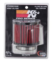 K&N 1.75 inch Vent 3 inch D 2.5 inch H Air Filter - Rubber Top K&N Engineering Air Filters - Universal Fit