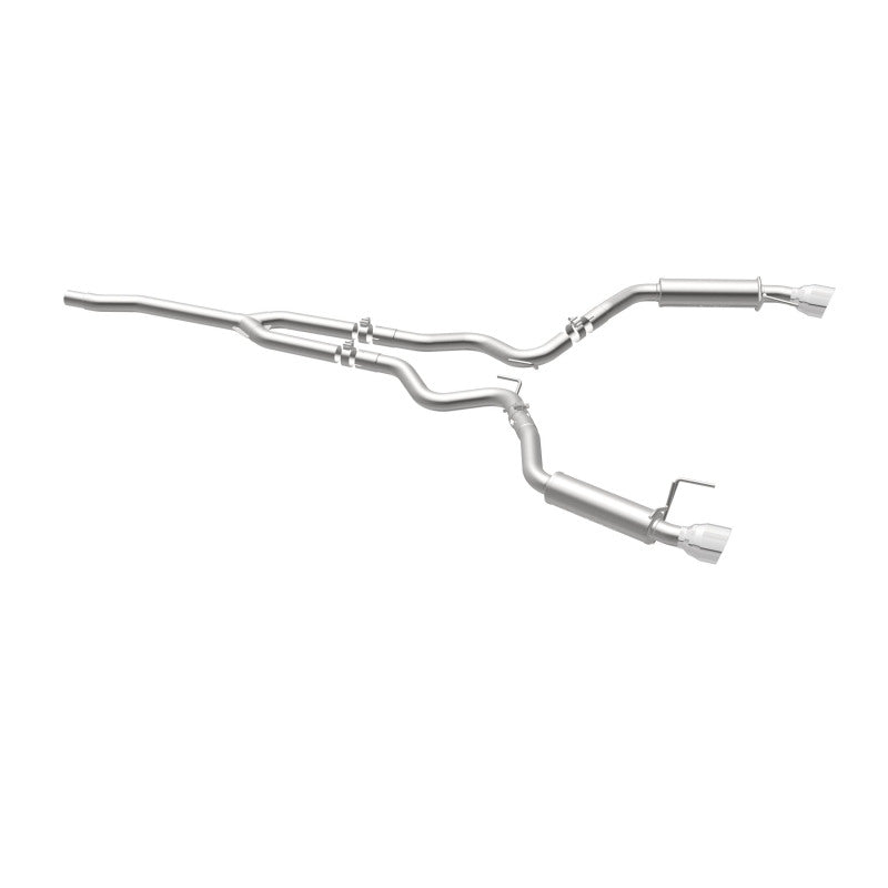 MagnaFlow Cat-Back 15-16 Ford Mustang 2.3L L4 Competition SS 3in Dual Split Rear 4.5in Black Tips Magnaflow Catback