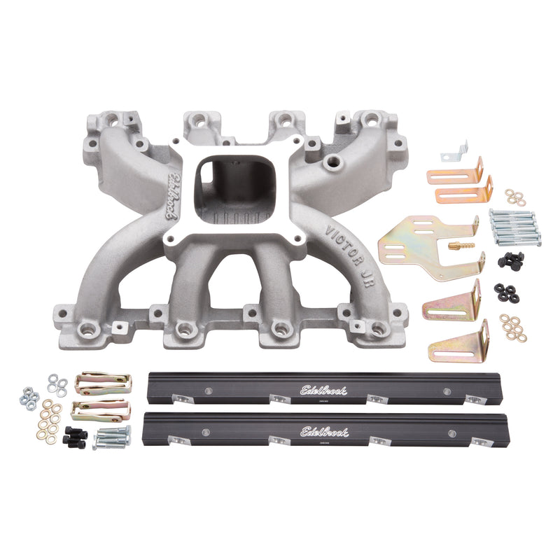 Victor Jr. Small Block Chevy LS1 EFI Intake Manifold and Fuel Rail Kit EDELBROCK Autoparts