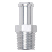 Edelbrock Hose End Straight 1/2In NPT to 5/8In Barb Clear Anodize Edelbrock Fittings