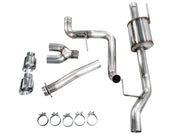 AWE 21-25 Ford F150 (14th Gen Reg Cab) Cat-Back Exhaust - 4.5in Dual Side Exit Chrome Tips AWE Tuning Catback
