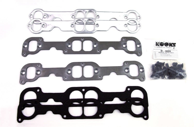 Kooks SB Chevy Sm Block Chevy Adapter Plate Kit Kooks Headers Bolts
