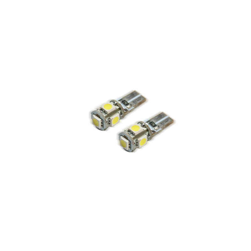 Oracle T10 5 LED 3 Chip SMD Bulbs (Pair) - Blue ORACLE Lighting Bulbs