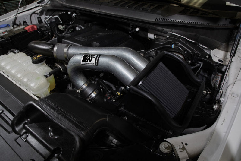 K&N 15-23 Ford F-150 (Incl. Raptor) 2.7L/3.5L V6 Performance Air Intake System K&N Engineering Cold Air Intakes