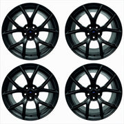 Ford Racing 15-20 Mustang19x9.5in & 19x10in Wheel Kit w/TPMS - Matte Black Ford Racing Wheels - Cast
