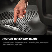 Husky Liners 99-07 Ford F-250 Super Duty Crew Cab X-act Contour Front Floor Liners (Black) Husky Liners Floor Mats - Rubber
