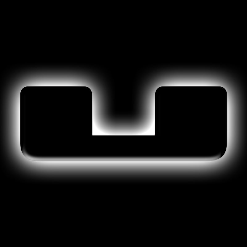 ORACLE Lighting Universal Illuminated LED Letter Badges - Matte Blk Surface Finish - U ORACLE Lighting Light Accessories and Wiring