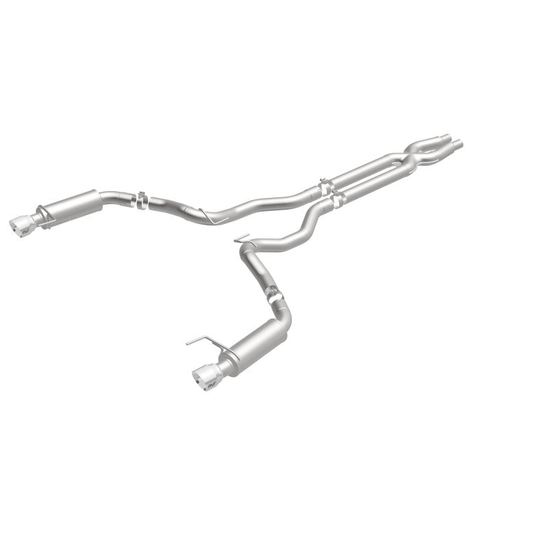 MagnaFlow Cat Back, SS, 3in, Competition, Dual Split Polished 4.5in Tips 2015 Ford Mustang GT V8 5.0 Magnaflow Catback