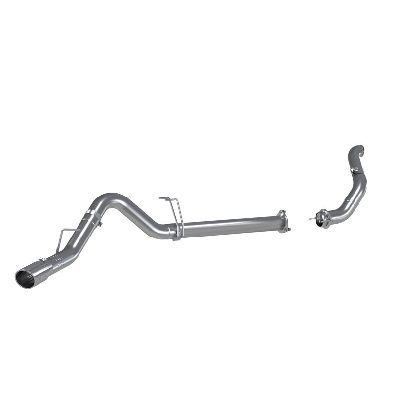 MBRP 11-14 Ford 6.7L F-250/350/450 4in Filter Back Single Side Exit Alum and Down Pipe Exhaust MBRP Downpipe Back