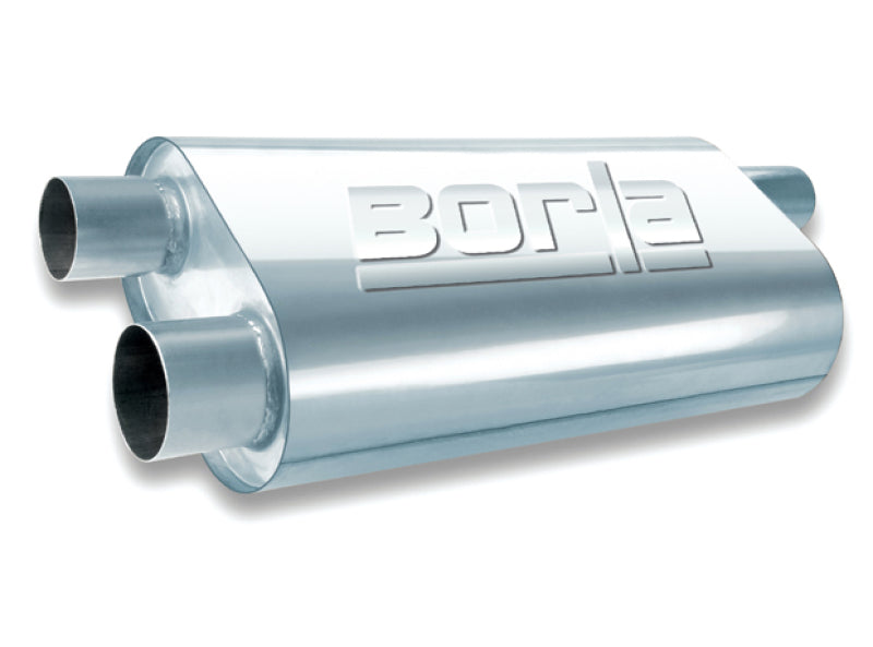 Borla Universal Oval Transverse 2.5in Inlet/Outlet 19in x 10.25in x 5.5in Turbo XL Muffler Borla Muffler