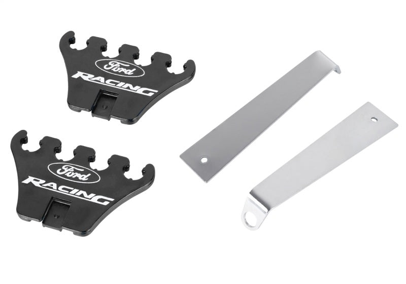 Ford Racing Logo Wire Loom Chrome Base/Black Ford Racing Wire Loom