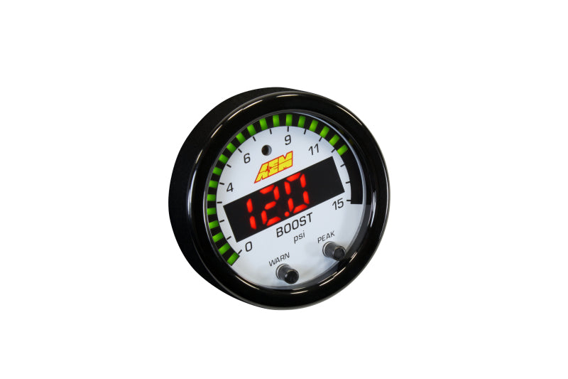 AEM X-Series Pressure 0-15psi Gauge Kit AEM Gauges