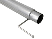 aFe Atlas 4in Aluminized Steel DPF-Back Exh 18-19 Ford F-150 V6-3.0L (td) w/ Polished Tip aFe DPF Back