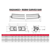 Rigid Industries Radiance+ Curved 30in. RGBW Light Bar Rigid Industries Light Bars & Cubes