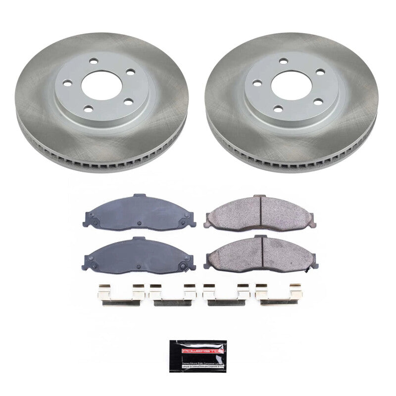 Power Stop 98-02 Pontiac Firebird Front Semi-Coated Rotor Kit PowerStop Brake Kits - Performance Blank
