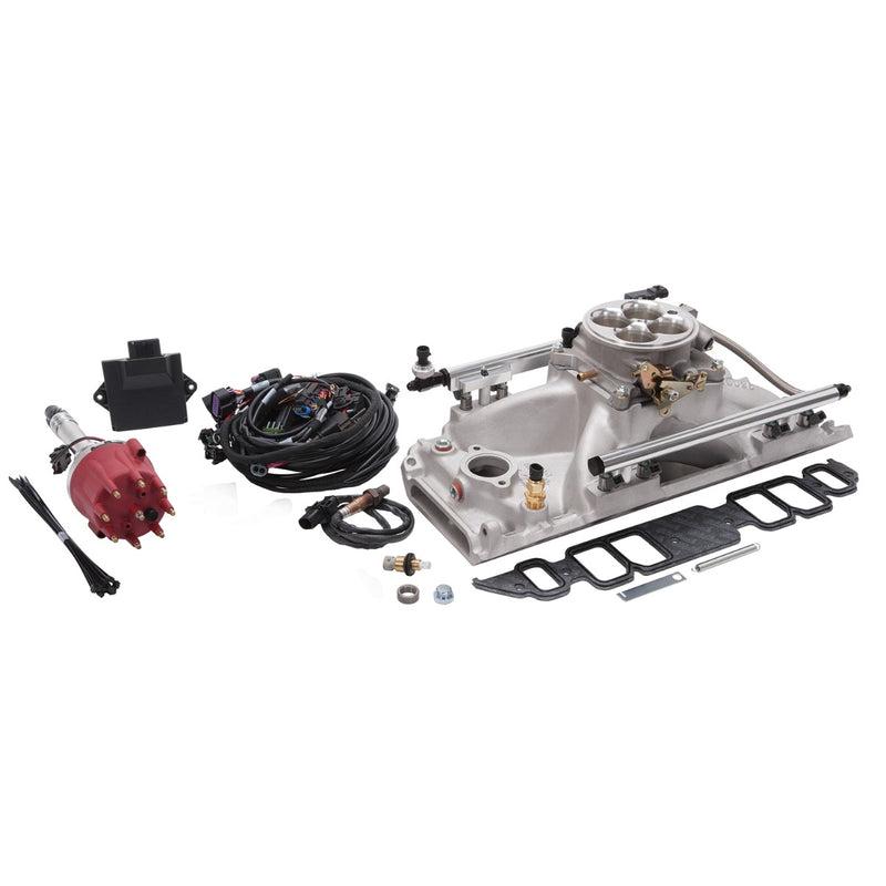Pro-Flo 4 EFI Traditional 4150-Style Kit #35860 For Chevy BB Rectangle Port EDELBROCK Autoparts