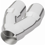MagnaFlow Double Wall 3in Dual Round Polished Tip 2.25in Inlet Magnaflow Catalytic Converter Universal