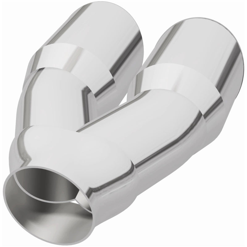 MagnaFlow Double Wall 3in Dual Round Polished Tip 2.25in Inlet Magnaflow Catalytic Converter Universal
