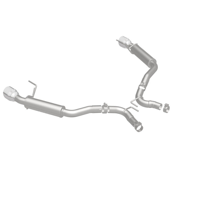 MagnaFlow Axle Back, SS, 2.5in, Competition, Dual Split Polish 4.5in Tip 2015 Ford Mustang Ecoboost Magnaflow Axle Back