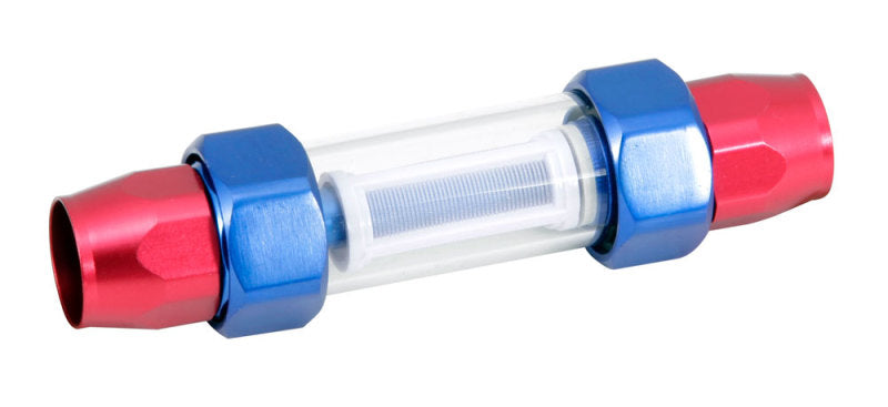 Spectre Pro-Plumbing Fuel Filter 3/8in. - Red/Blue Spectre Fuel Filters