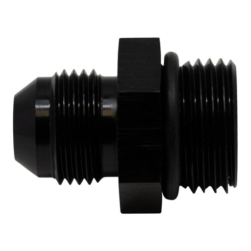 DeatschWerks 10AN ORB Male to 8AN Male Flare Adapter (Incl O-Ring) - Anodized Matte Black DeatschWerks Fittings