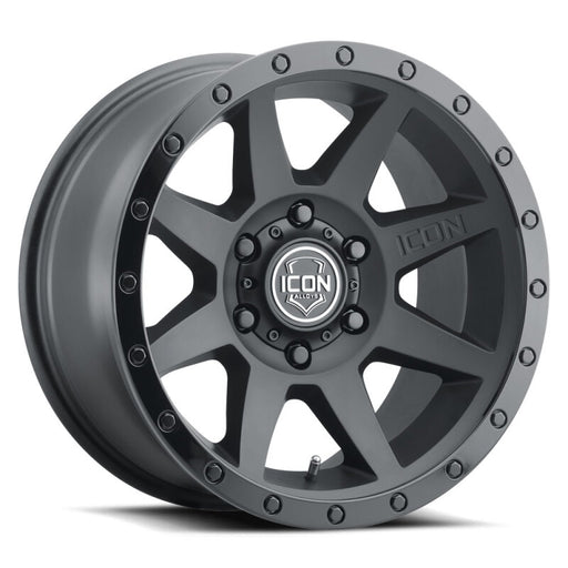 ICON Rebound 18x9 6x135 6mm Offset 5.25in BS 87.1mm Bore Double Black Wheel ICON Wheels - Cast
