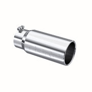 MBRP Universal Tip 5 O.D. Rolled Straight 4 inlet 12 length MBRP Steel Tubing